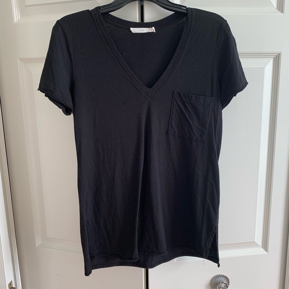 Lush Pocket Tee Black, Small